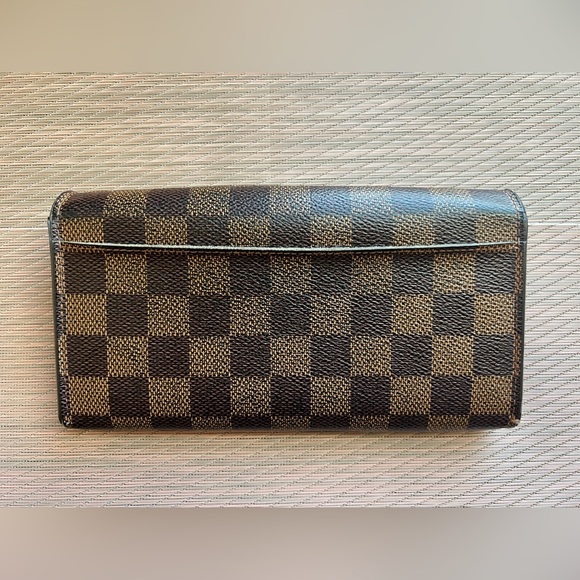 SOLD Authentic Damier Ebene Louis Vuitton Long Wallet #5 - Picture 4 of 16